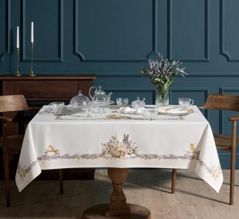 Скатерть с пропиткой "ЛАВАНДОВАЯ ВЕСНА", 140х180 см