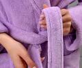 Халат женский трига шалька "AMBIELLA A-1295" лиловый, L/XL