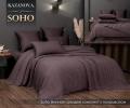 Постельное бельё с покрывалом "Kazanov.A." Soho (винная орхидея) Сатин, Евро