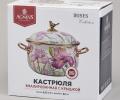 Кастрюля эмалированная с крышкой AGNESS "ФЛАНДРИЯ", 4,8 л