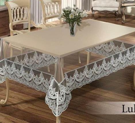 Скатерть EFOR "LUKKA" 160x220, капучино