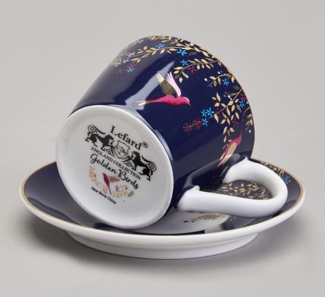 Кофейный набор "GOLDEN BIRDS" 419-133 на 2 персоны, 4 предмета (120 мл)