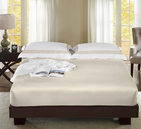 Простыня на резинке Sharmes 200х200, кремовый