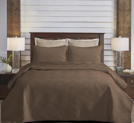 Покрывало из бархата "KARTEKS" 04, 200х220 (коричневый)