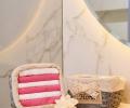Подарочное полотенце Arya Home Grey 30х30-6шт., Розовый+Белый