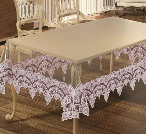 Скатерть EFOR "LUKKA" 160x220, пудровый