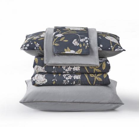 Постельное белье с одеялом "Sofi de Marko" Роберто №39 Велюр/Сатин, Евро