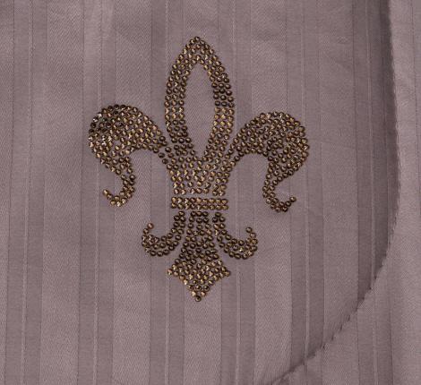 Постельное белье "Kazanov.A." Stripe Royal (капучино) Страйп Сатин, Евро