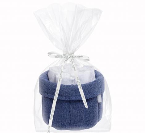 Набор махровых полотенец "Sofi de Marko" Donna (синий), 30х30-6шт.