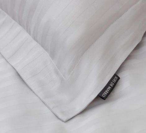 Постельное белье "Sofi de Marko" Моне (серый) Страйп Сатин, 1,5 спальный