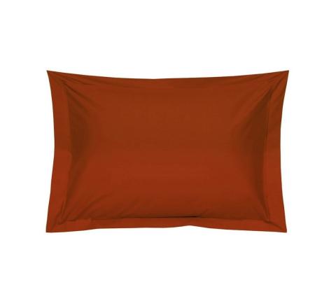 Наволочка "Blanc des Vosges" перкаль 50х70, terra cota (терракотовый)