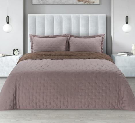 Покрывало PMO-54 светло-коричневый, Евро (230х250) 2 наволочки (50х70)