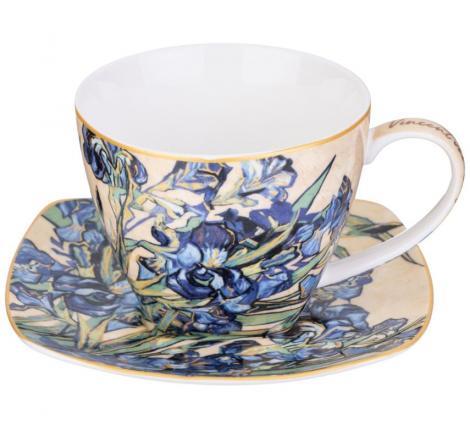 Чайный набор "ИРИСЫ" (В. ВАН ГОГ) на 4 персоны, 8 предметов (250 мл)