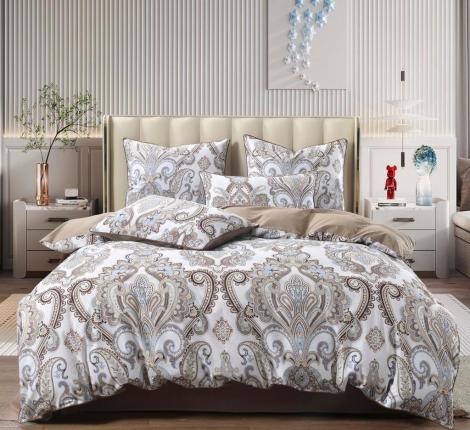 Постельное белье "Sofi de Marko" Атрия (бежевая) Сатин, Семейный