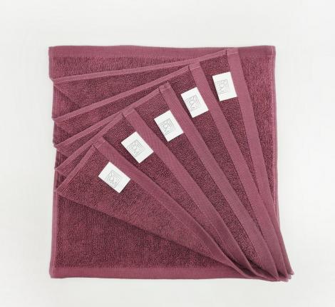 Набор махровых салфеток "Sofi de Marko" Бруна 30х30(6шт), пурпурный
