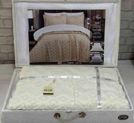 Покрывало EFOR "ALYA" 240х260, кремовый