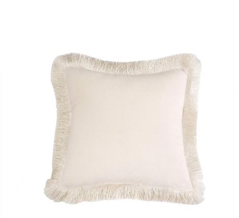 Наволочка декоративная "Sofi de Marko" Фаина (молоко) Велюр, 45х45 (1шт.)