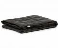 Дорожный плед пуховый "TRAVEL PLAID GRASS BLACK", 140х200