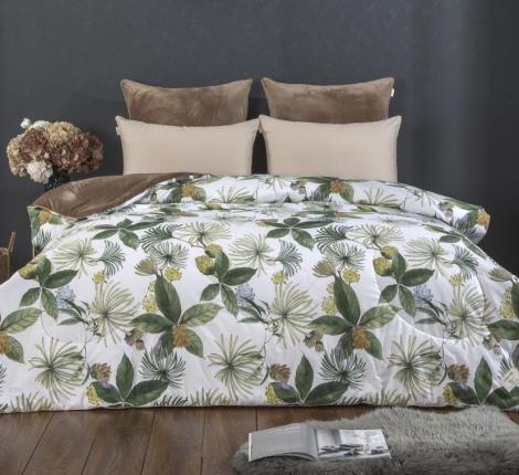 Постельное белье с одеялом "Kazanov.A." Мале (бежевый жемчуг) Велюр/Egypt Cotton, Евро