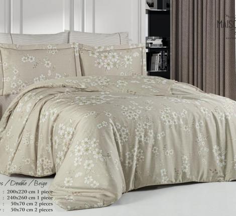 Постельное бельё "Maison D'or" MARGUERITES (бежевый) Тенсел, Евро
