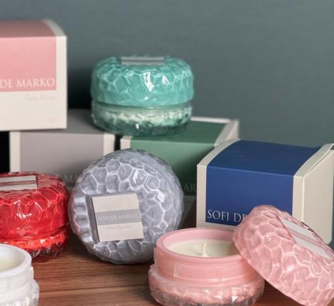 Ароматическая свеча "Sofi de Marko" Tea rose, 70 грамм