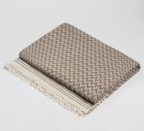 Плед "ELISA" коричневый, 170Х210