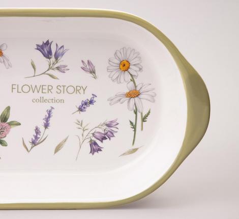 Блюдо-шубница "FLOWER STORY", 28*17,5*4,5 см