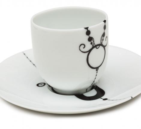 Кофейная пара "BEN EDICT" AR 00062 фарфор лиможский, 80 мл.