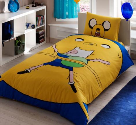 Постельное белье детское &quot;TAC&quot; Adventure time Ранфорс, 1,5 спальный