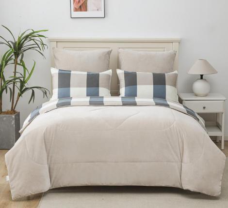 Постельное белье с одеялом "Sofi de Marko" Роберто №24 Велюр/Сатин, Евро