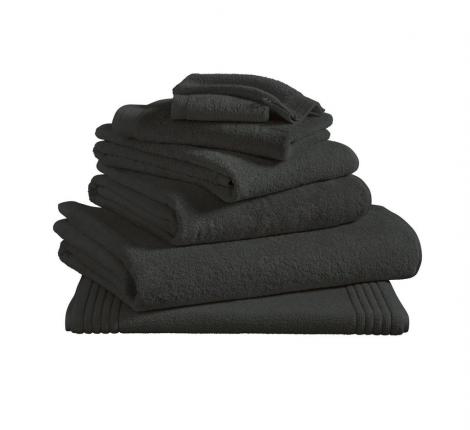 Полотенце махровое "Blanc des Vosges" UNI ANTHRACITE (темно-серый), 40х60