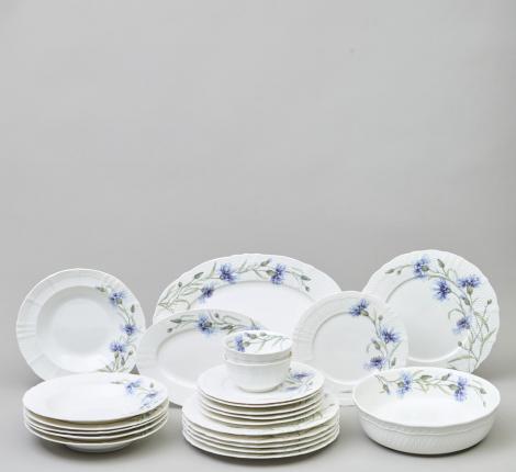 Столовый сервиз "ВАСИЛЬКИ" на 6 персон, 23 предмета