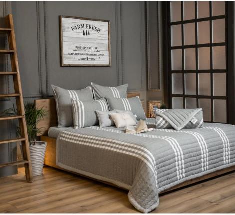 Одеяло-покрывало "OXYGEN" всесезонное, 140х205 (серый)