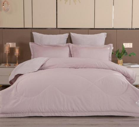 Постельное белье с одеялом "Kazanov.A." Lindor Fluffy (лаванда платина) Велюр/Egypt Cotton, Евро