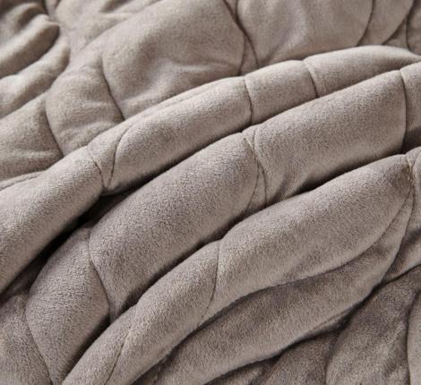 Покрывало "Sofi de Marko" Нобилис (серый) Велюр, 240х280