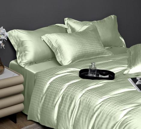 Постельное бельё Primavelle Tencel жаккард "SAJE" салатовый, Евро (простыня на резинке)