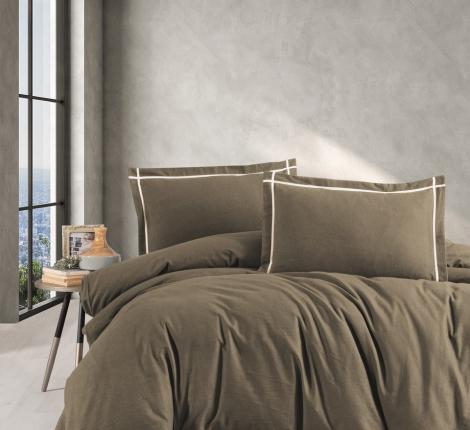 Постельное бельё "DO&CO" SOPRANO (коричневый), Евро