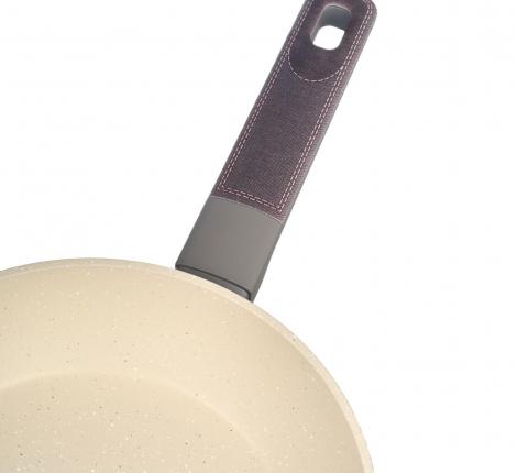 Сковорода "AGNESS" 902-100 с антипригарным покрытием PFLUON MARBLE, диаметр 20 см