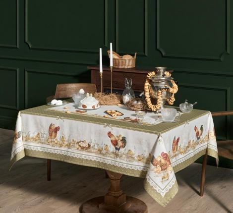 Скатерть с пропиткой "ЗОЛОТАЯ КУРОЧКА", 140х180 см