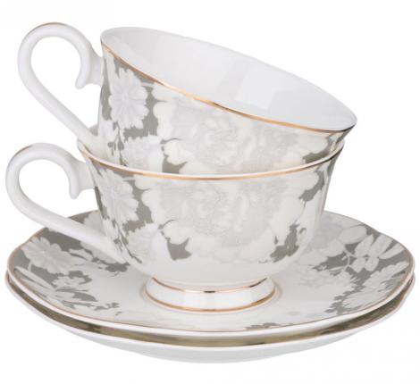 Чайный набор "НЕЖНОСТЬ" на 6 персон, 12 предметов (250 мл)