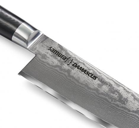 Нож кухонный &quot;Samura DAMASCUS&quot; Гранд Шеф 240 мм, G-10