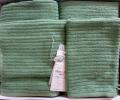 Комплект полотенец  с перчаткой 30x50-50x100-78x150 Maison D'or &quot;RIVER&quot;, зелёный