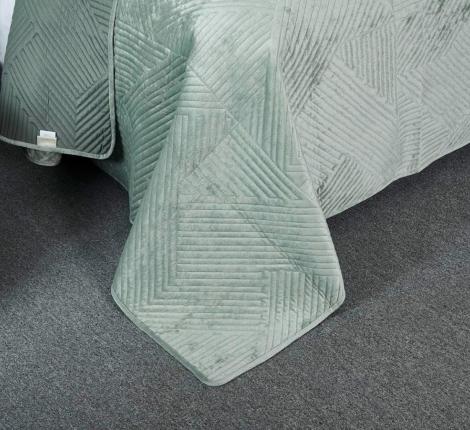 Покрывало "Sofi de Marko" Патрисия (изумруд 1) Велюр, 240х260