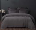 Постельное белье с покрывалом "Kazanov.A." Stonewash Muslin (графит) Муслин, Евро