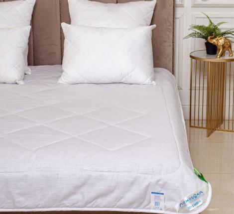 Одеяло всесезонное Лежебока "ЛЁН и БАМБУК" в сатине, 140х205