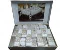 Скатерть EFOR "YILDIZ" 160x220 с 8 салфетками, кремовый