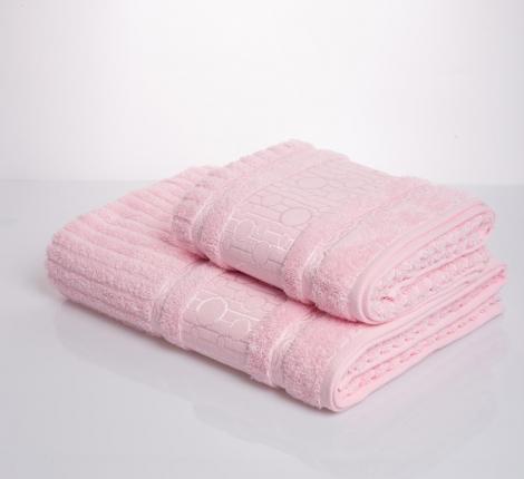 Полотенце махровое AMBIELLA "RING" 50x90, розовый