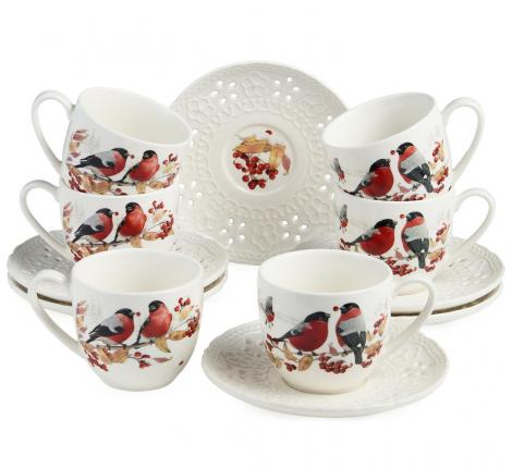 Чайный набор "FOREST TALE" на 6 персон, 12 предметов (250 мл)