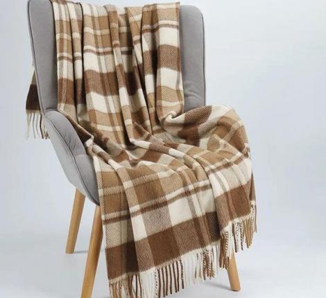 Плед INCALPACA (55% шерсть альпака, 45% шерсть мериноса) PP-11, 170x210