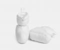 Сапожки-носочки пуховые "Comfort Socks Home Grass" White, 40-45 р.
